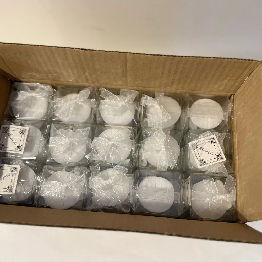 30 pack wedding bridal shower candles with calla lily